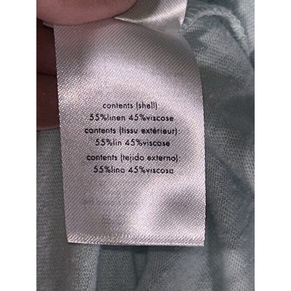 NWT Onia Linen Blend Short Sleeve Misty Blue Jersey Polo Shirt Large - Picture 8 of 8